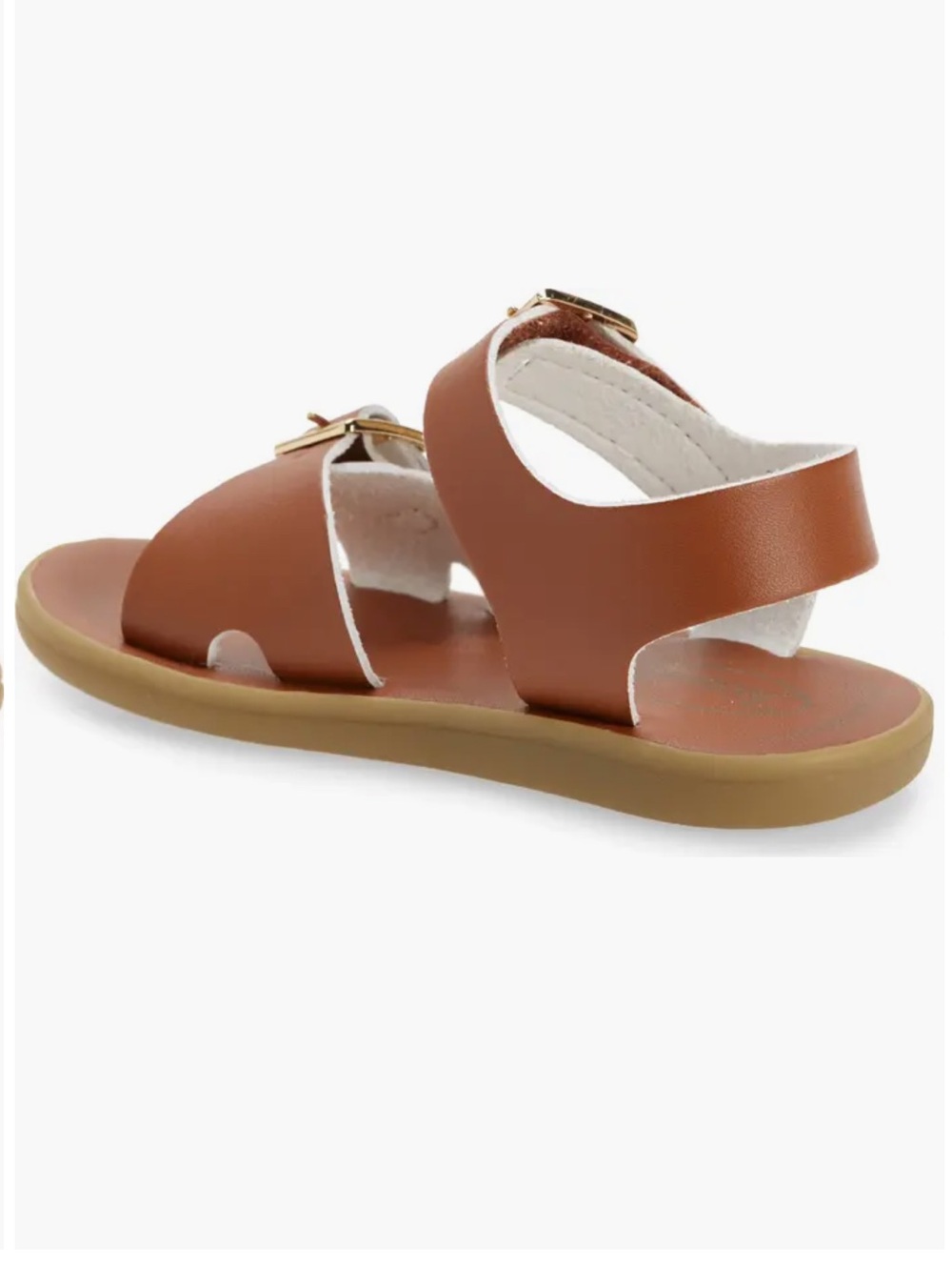 FootMates Brown Kids Sandal with Buckle Strap